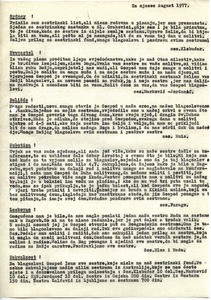 Circular letter for August 1977