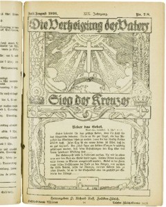 Die Verheissung des Vaters und der Sieg des Kreuzes, 1926, nrs. 7 & 8