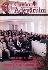 Buletinul Cultului Penticostal - Biserica lui Dumnezeu Apostolica