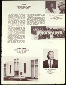 COGIC church profiles, after 1965?