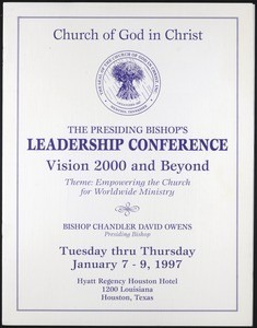 COGIC, leadership conference program, 1997