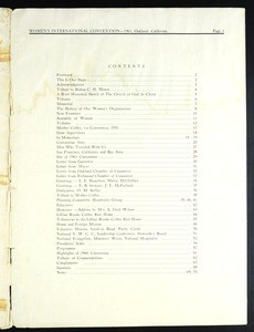 Annual Women’s International Convention, COGIC (10th: 1961), program