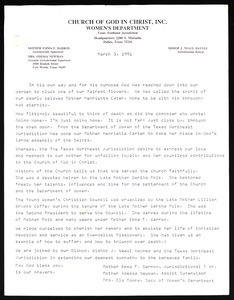 Barron, et al., circular letter, 1991