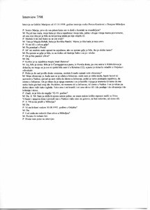 Interview with Marija Galičić