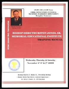Annual Holy Convocation, COGIC (102nd: 2009), educational institute training manual