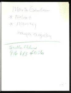 Notes by Goodson and DW