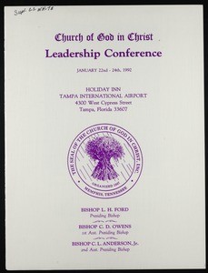 Church of God in Christ, leadership conference program