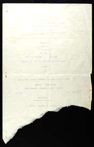 Programme for the dedication of the Lott & Crouch building, COGIC Mission School, Tugbake, Liberia, 1965