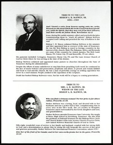 Obituaries, Bishop & Mrs. A.B. McEwen, Sr., after 1969