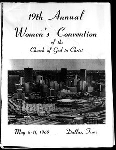 Women’s International Convention, COGIC (19th: 1969), program