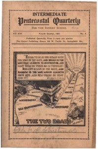 Intermediate Pentecostal Quarterly for the Sunday School, vol. 16, no. 4, 1935