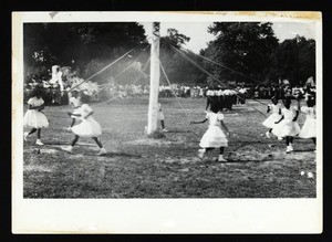 Little girls dance around a May Day pole, Saints Industrial school, Lexington