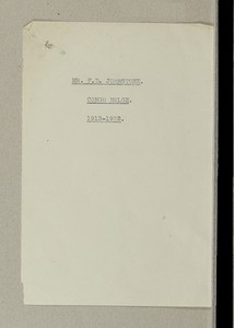 Fred Johnstone, Sarah Johnstone (nee Salisbury), Congo, 1913-1922