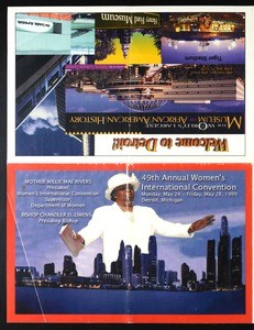 Annual Women’s International Convention, COGIC (49th: 1999), hotel registration form