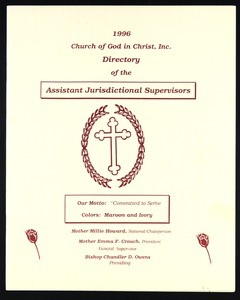 Church of God in Christ directory of assistant jurisdictional supervisors, 1996