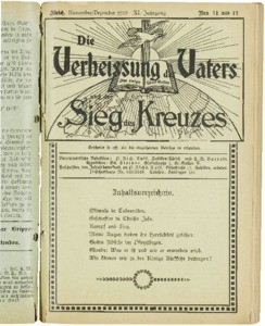 Die Verheissung des Vaters und der Sieg des Kreuzes, 1918, nrs. 11 & 12