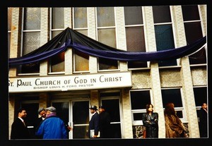 Funeral at St. Paul COGIC, Chicago, 1995?