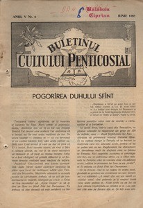 Buletinul Cultului Penticostal - Biserica lui Dumnezeu Apostolica