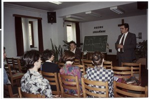 Mihael Kuzmič during a lecture