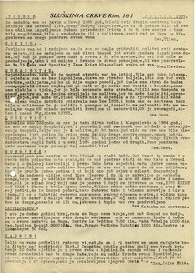 Servant of the Church, Romans 16:1, Circular letter for January 1985