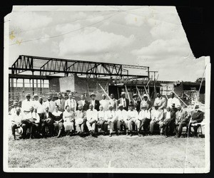 COGIC state headquarters under construction, Waco, before 1941