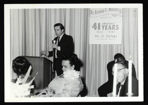 Dr. Mallory at a banquet in her honor, Lexington, 1967