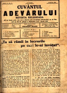 Buletinul Bisericii lui Dumnezeu Apostolice Penticostale