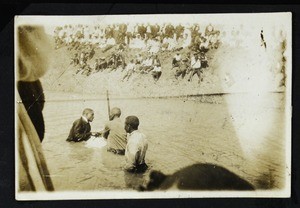 Outdoor baptisms, Texas