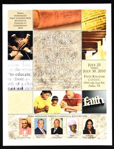 Essential elements of mission and evangelism during trying times, 2010