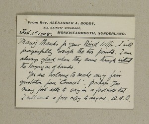Correspondence to Mrs. Penn-Lewis, 1908