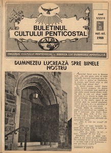 Buletinul Cultului Penticostal - Biserica lui Dumnezeu Apostolica