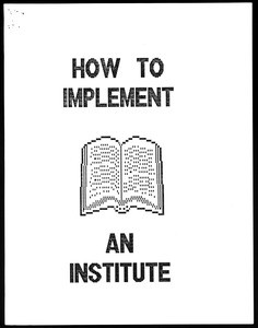 How to implement an institute, syllabus