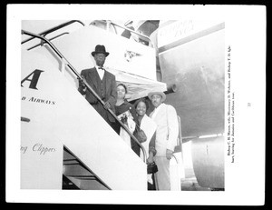 Bishop C.H. Mason... leaving for Jamaica and Caribbean tour, after 1950?