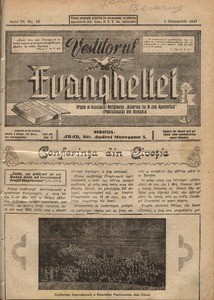 The herald of Gospel, 1947, vol, 3, no. 19 = Vestitorul Evangheliei, 1947, anul III, nr 19