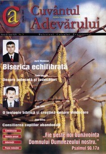 Buletinul Cultului Penticostal - Biserica lui Dumnezeu Apostolica