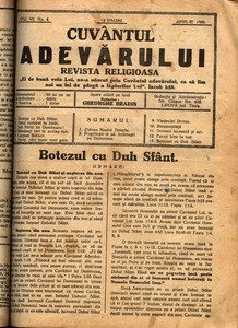 Buletinul Bisericii lui Dumnezeu Apostolice Penticostale