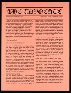 The advocate, 2001 November-December