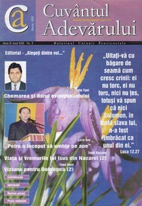 Buletinul Cultului Penticostal - Biserica lui Dumnezeu Apostolica