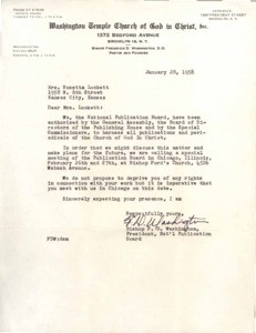 Letter, 1958 Jan. 28, to D.J. Young Publishing Company