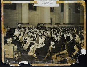 Filled hall at the 3rd regional conference, COGIC, Galveston, 1951