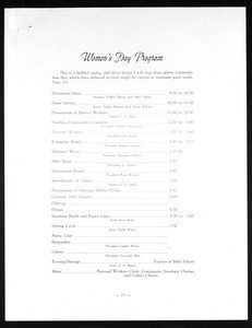 Women's day program