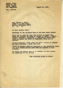 Letter from Ludvik Üllen to Robert C. Stott