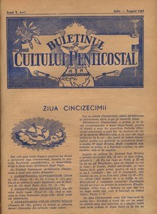 Buletinul Cultului Penticostal - Biserica lui Dumnezeu Apostolica