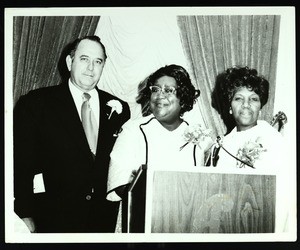 Group of people at the podium, COGIC, Texas