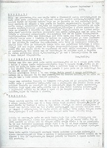 Circular letter for September 1979