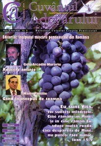 Buletinul Cultului Penticostal - Biserica lui Dumnezeu Apostolica