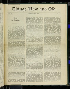 Things new and old, vol. 4, no. 2