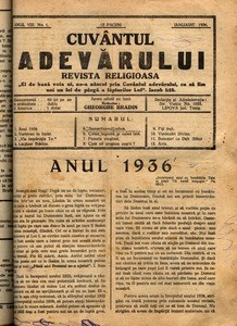 Buletinul Bisericii lui Dumnezeu Apostolice Penticostale