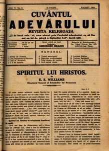 Buletinul Bisericii lui Dumnezeu Apostolice Penticostale