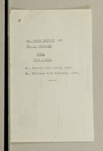 Frank Trevitt, Amos Williams, China, 1911-1916